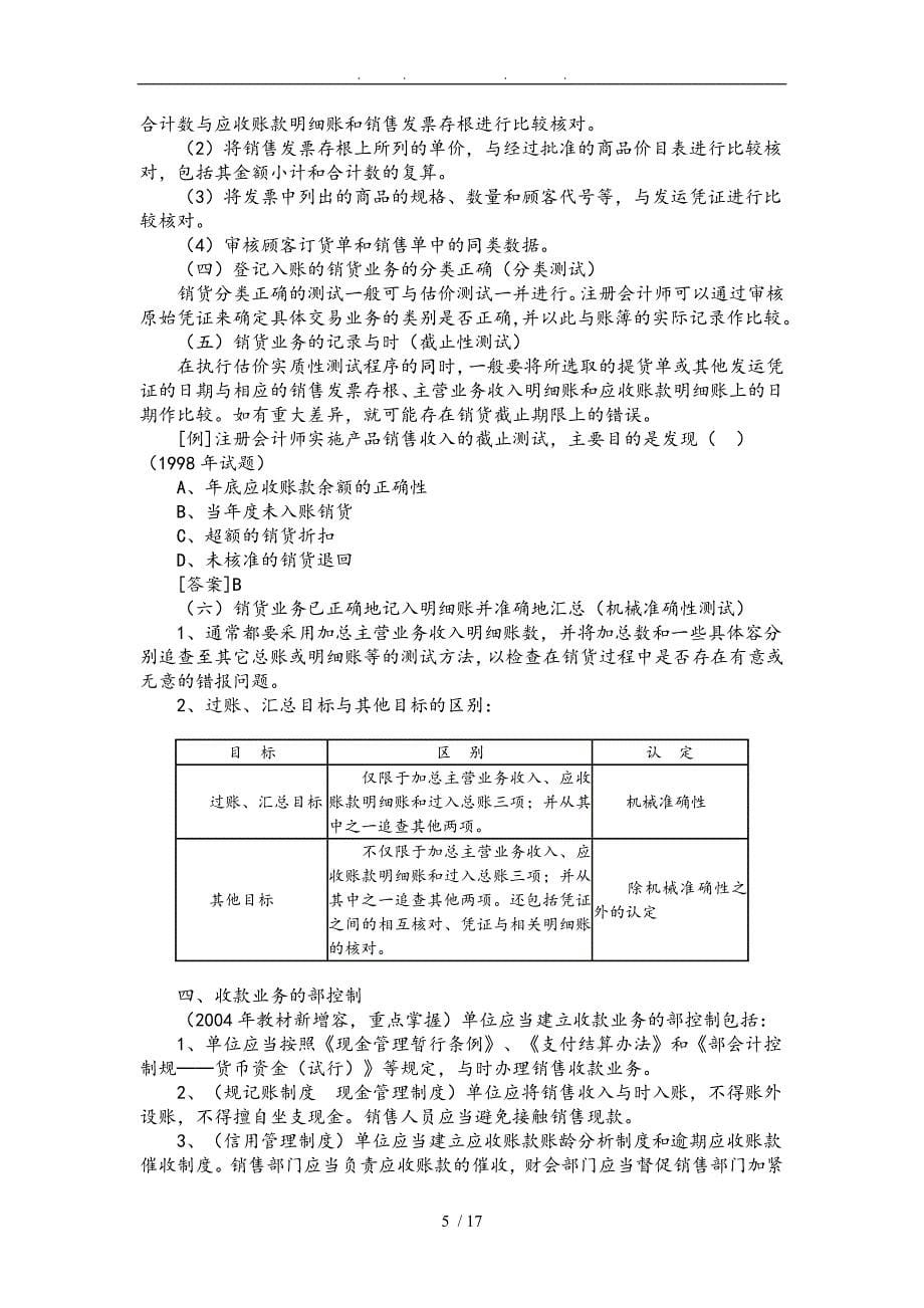 销售与收款循环审计讲义全_第5页