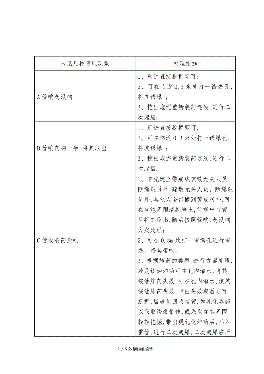 盲炮哑炮现场处理方案_第4页