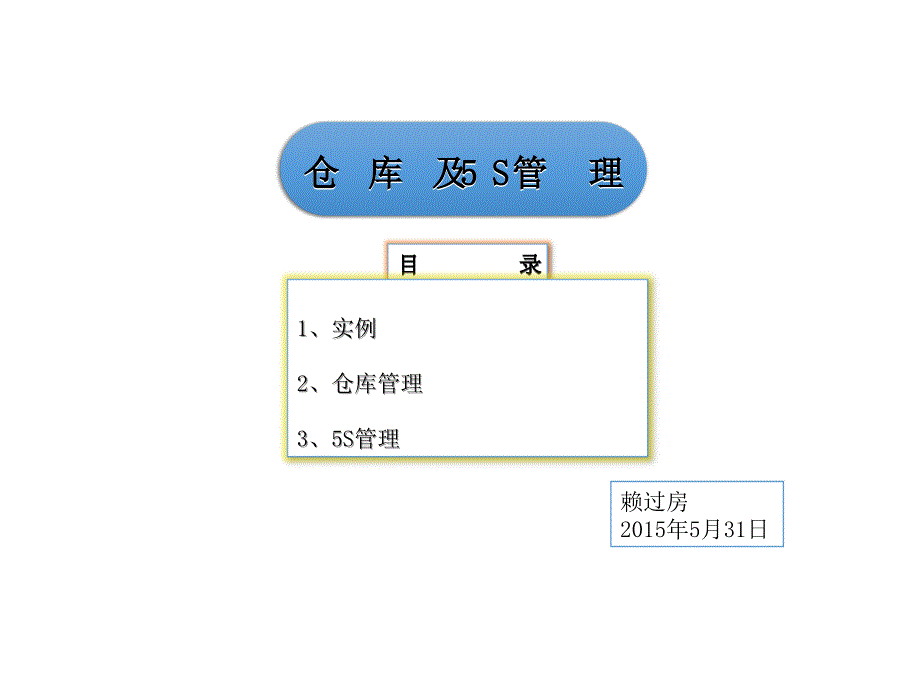 仓库管理含5S管理内容赖过房课件_第1页