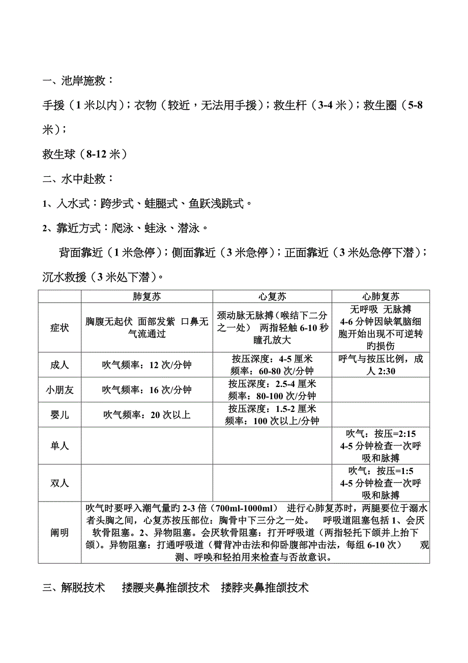 2023年救生员考试试题_第1页