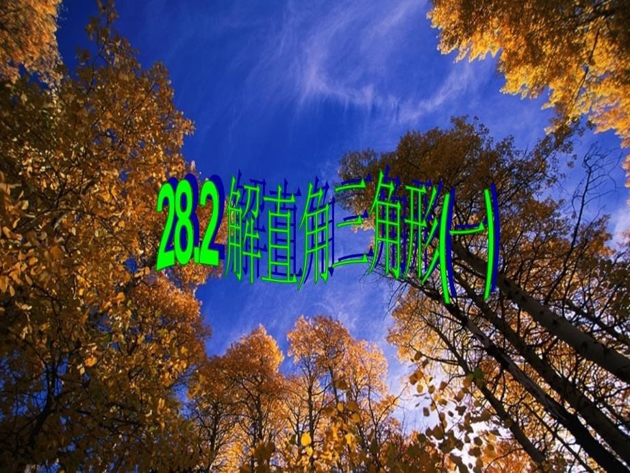 28.2.1解直角三角形(一)_第5页