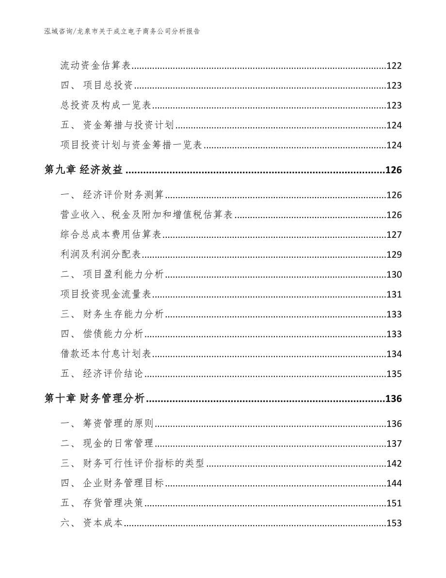 龙泉市关于成立电子商务公司分析报告_第5页