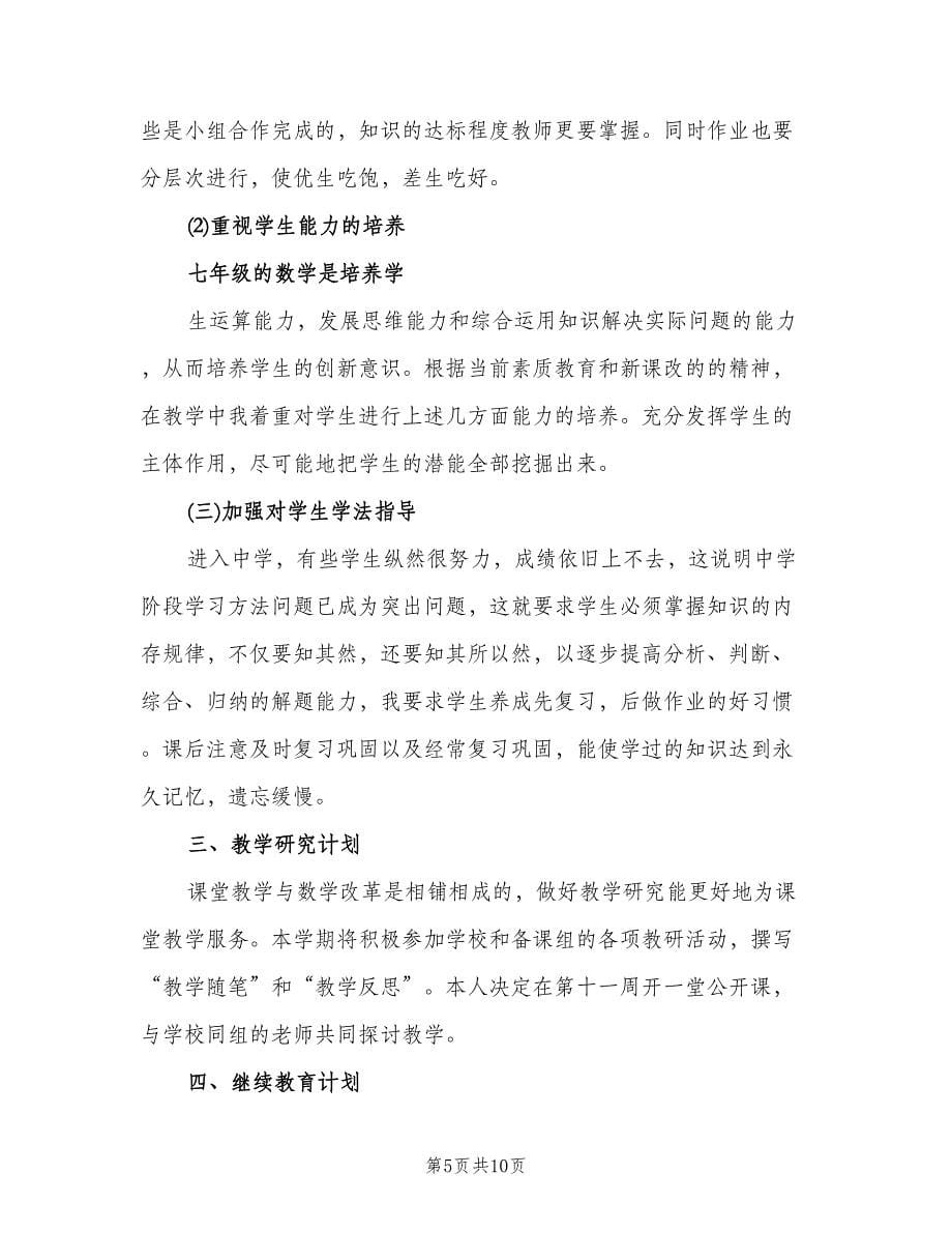 初中数学教师个人工作计划范文（二篇）.doc_第5页