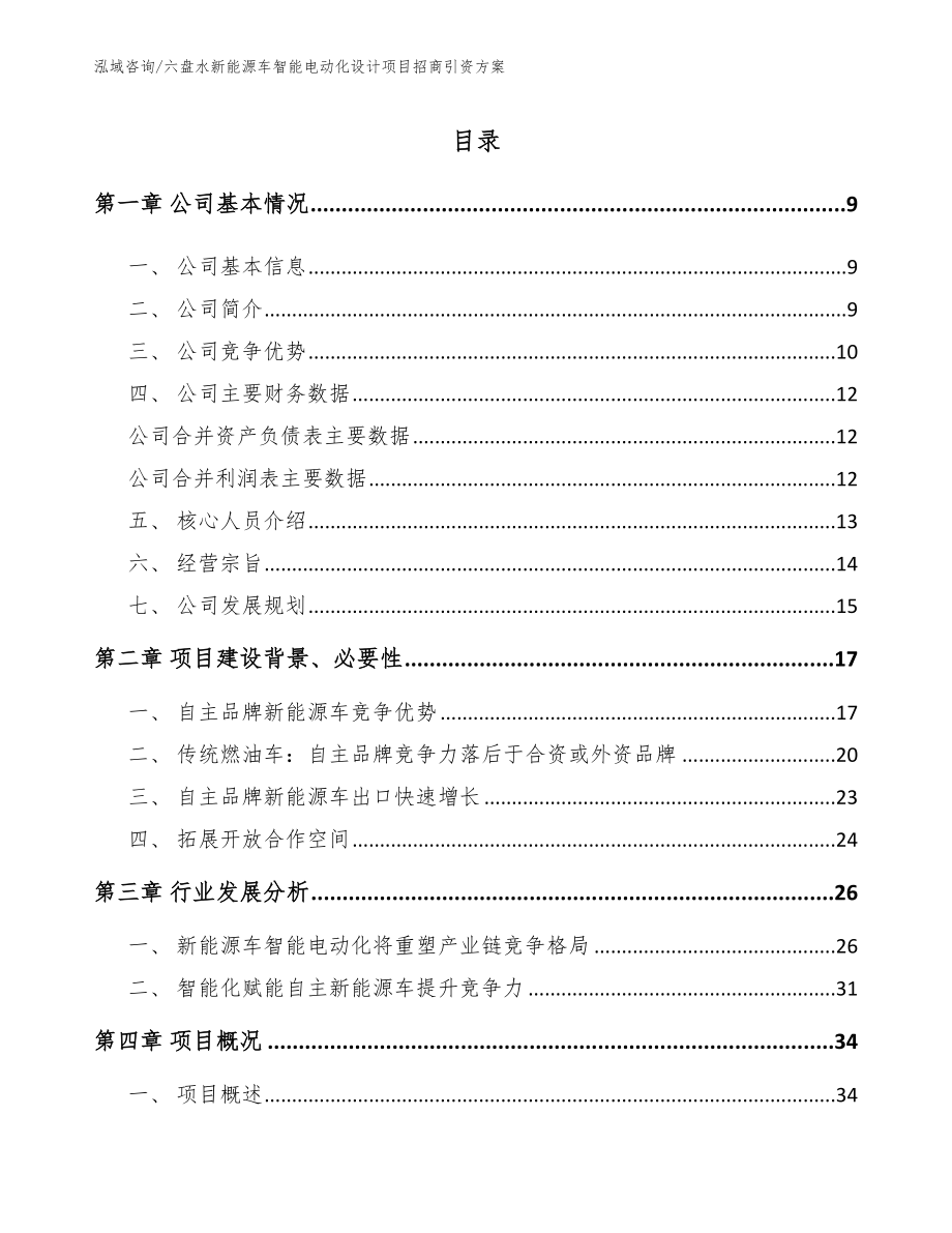 六盘水新能源车智能电动化设计项目招商引资方案_第2页