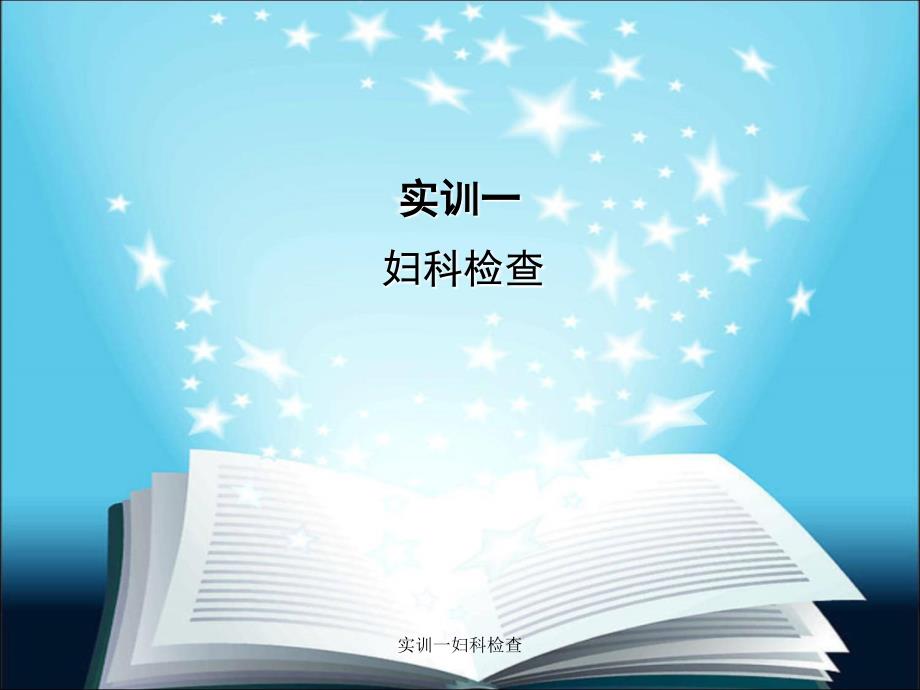 最新实训一妇科检查_第1页