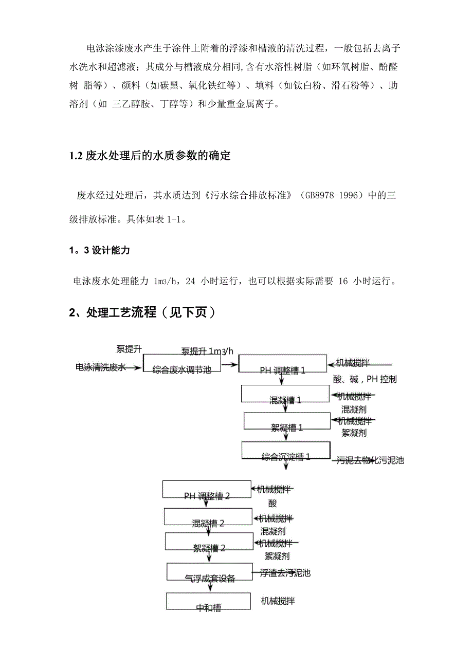 电泳污水处理操作手册_第3页