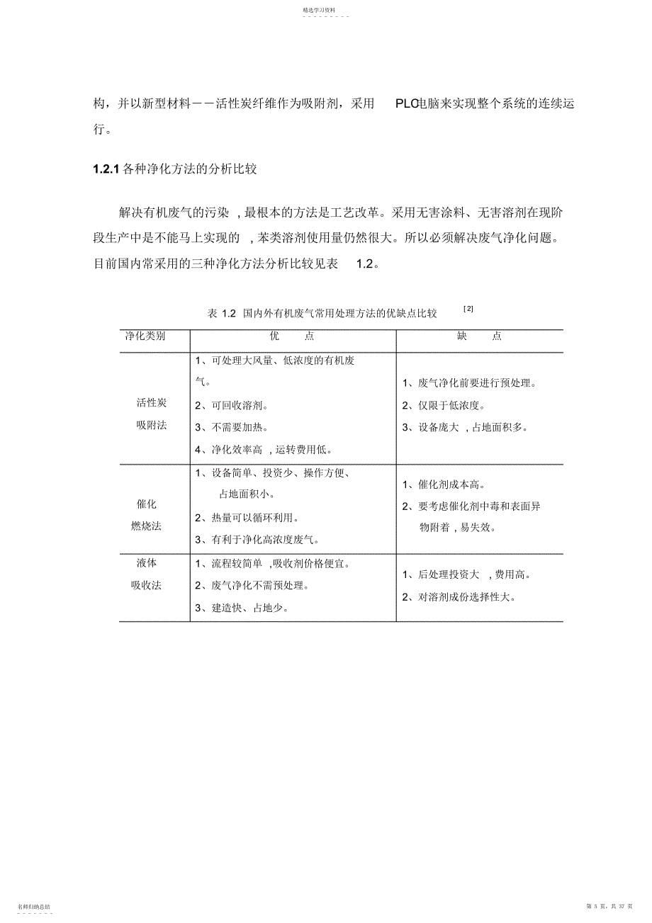 2022年活性炭吸附脱附及附属设备选型详细计算_第5页