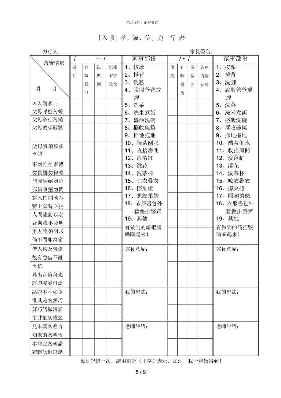 弟子规力行表使用建议与说明_第5页