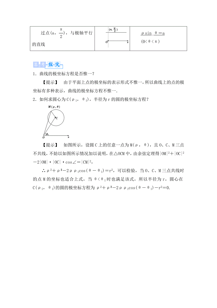 高中数学第一章坐标系1.2简单曲线的极坐标方程素材北师大版选修44通用_第2页