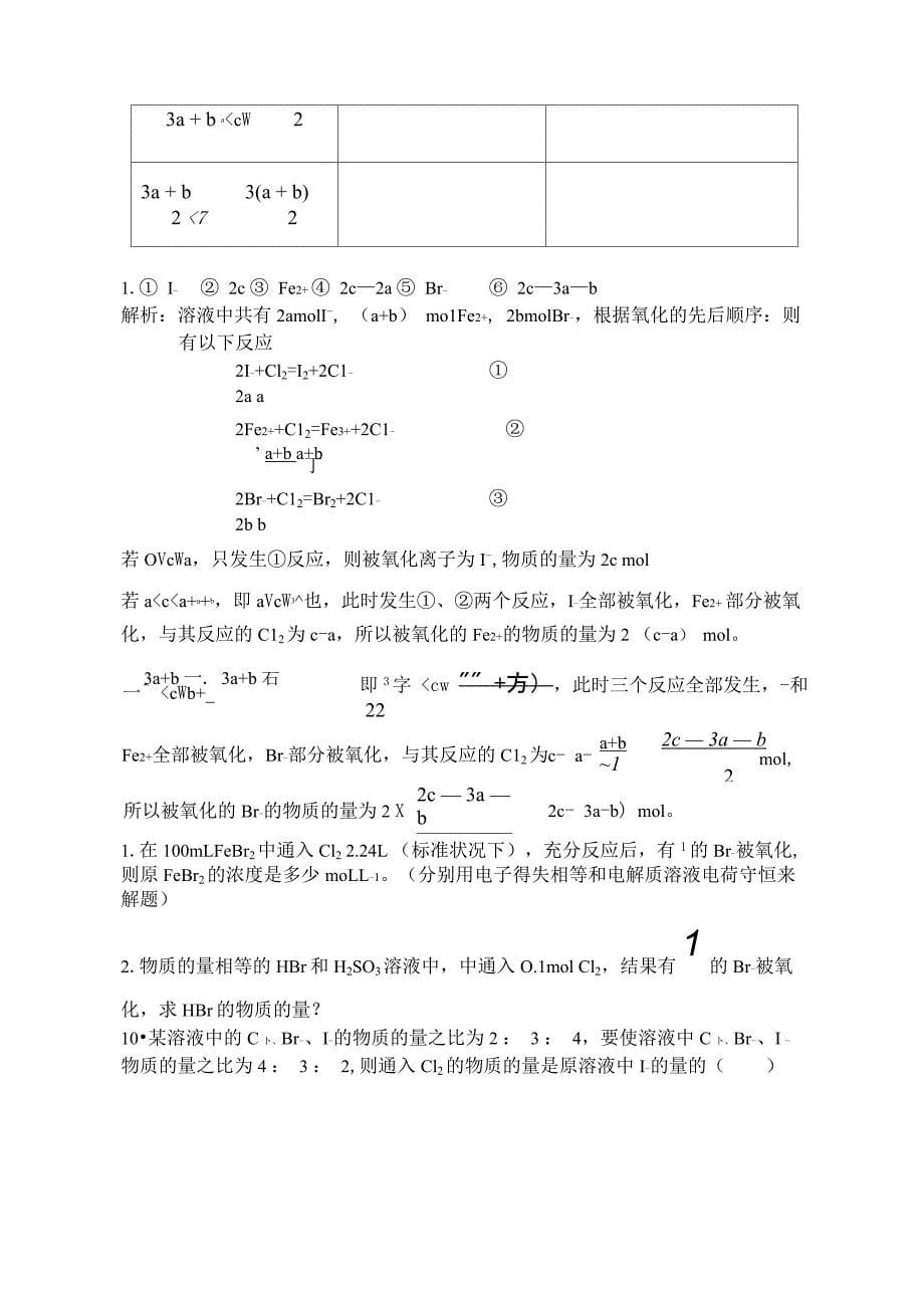 氧化还原反应发生的先后顺序_第5页