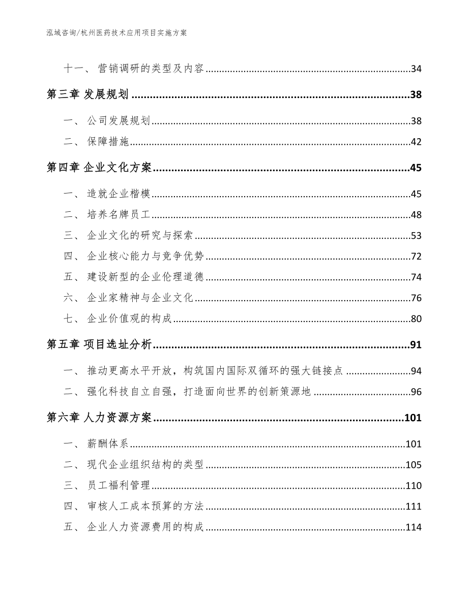 杭州医药技术应用项目实施方案模板参考_第3页