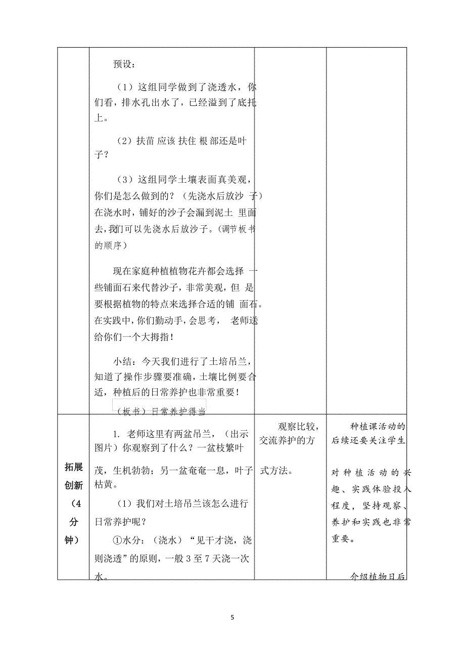 六年级下册综合实践(劳)01 家庭种植之土培吊兰_第5页