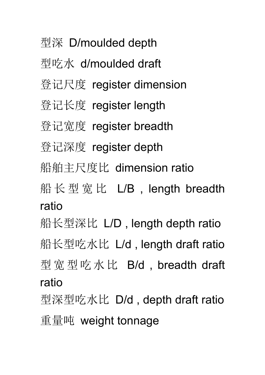 航海英语中英文对照船体结构用语_第5页