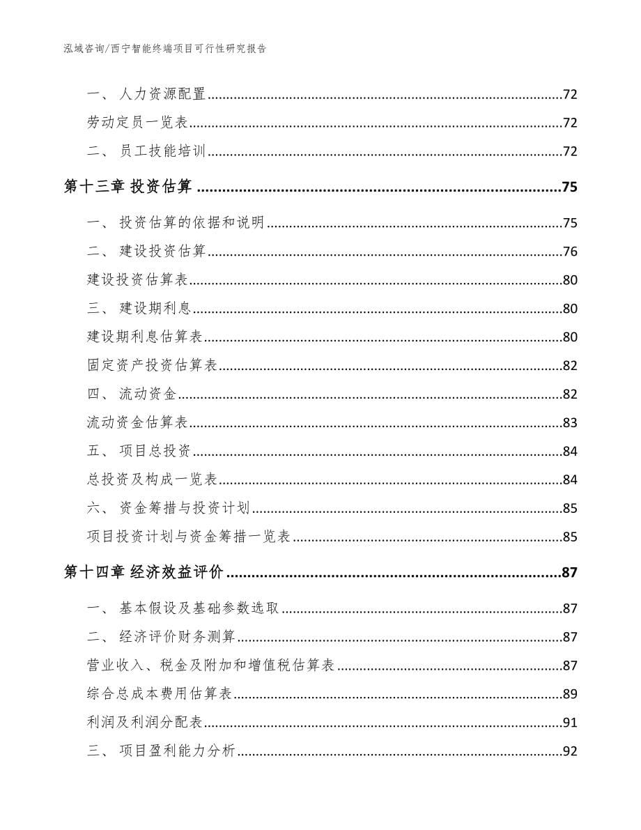 西宁智能终端项目可行性研究报告范文_第5页