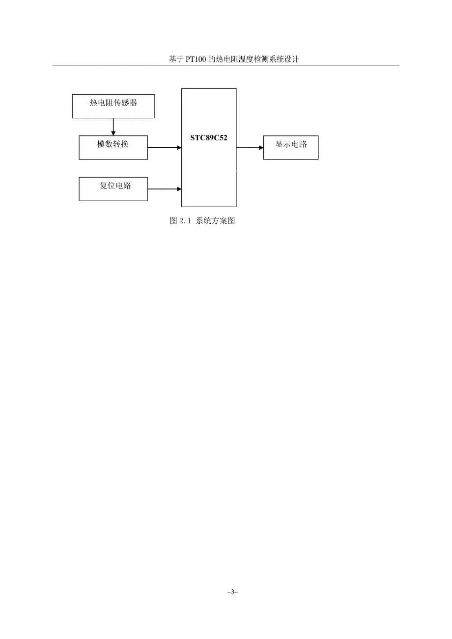 基于PT100传感器的单片机温度检测系统_第5页