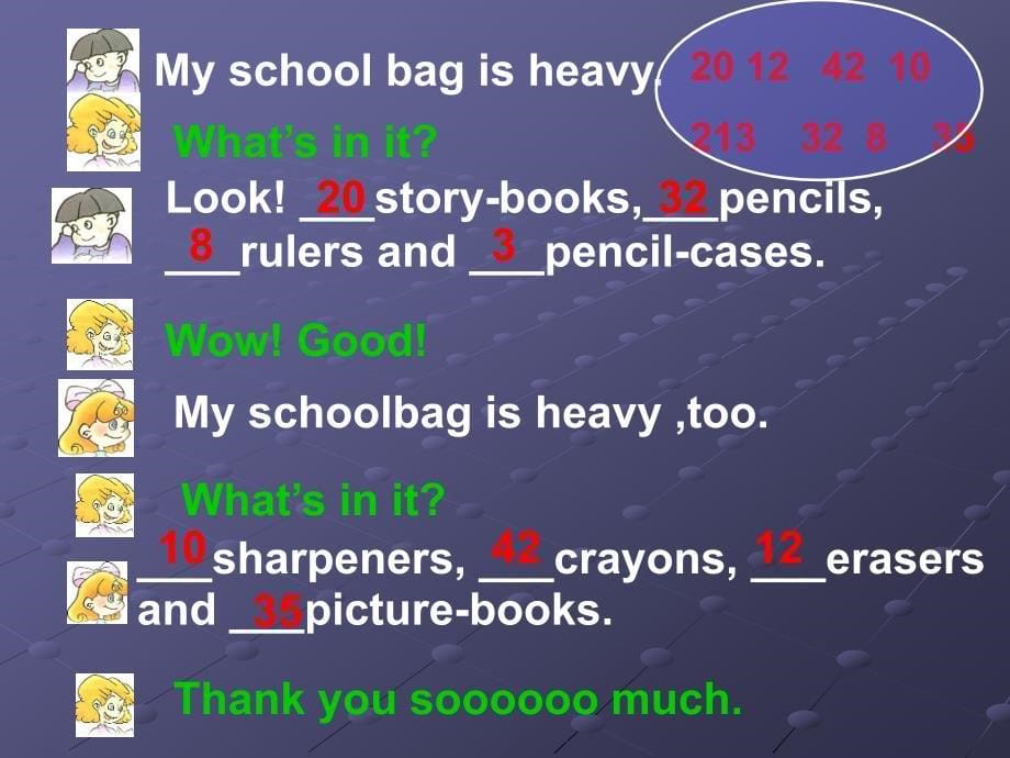 pep小学四年级英语上册unit2课件myschoolbag_第5页