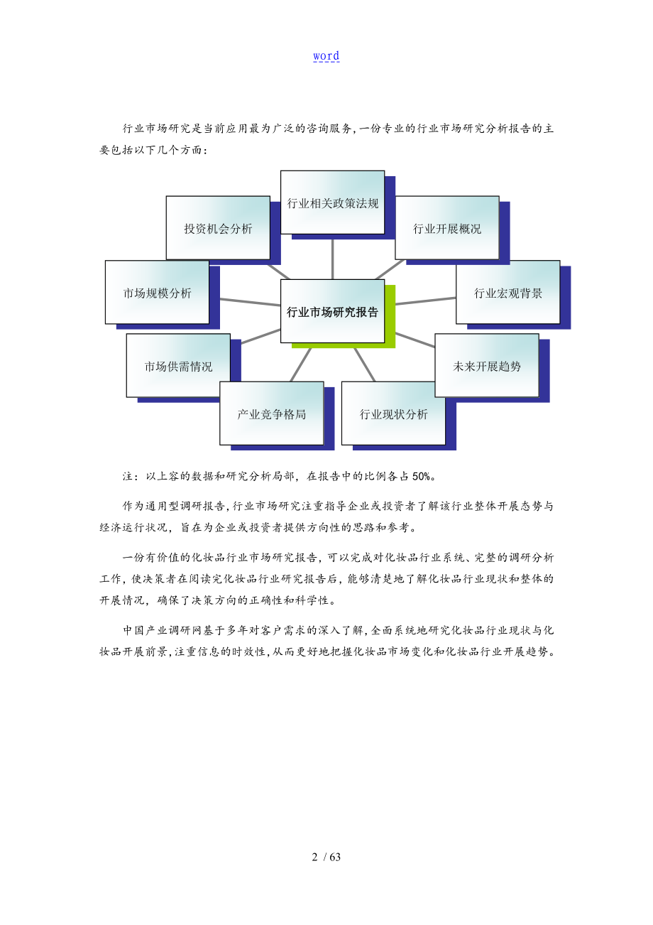 化妆品行业现状分析报告及市场前景_第2页