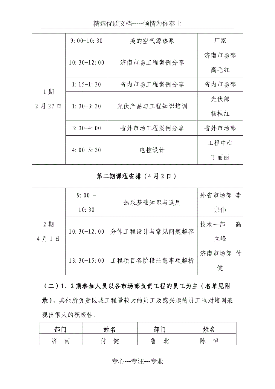 2012年度工程专项培训总结计划_第2页