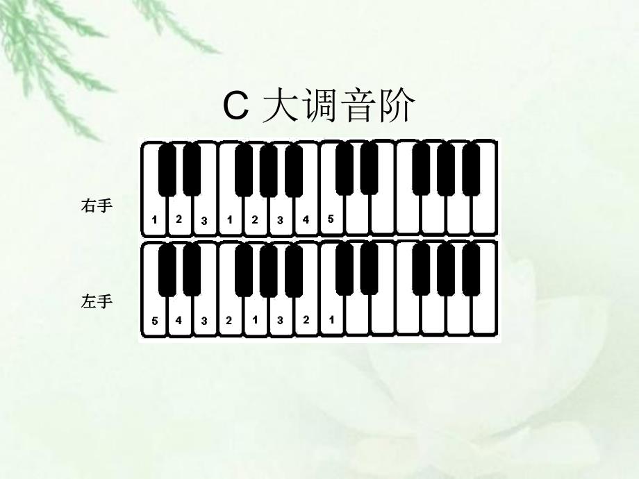 钢琴常用音阶指法图课件_第1页