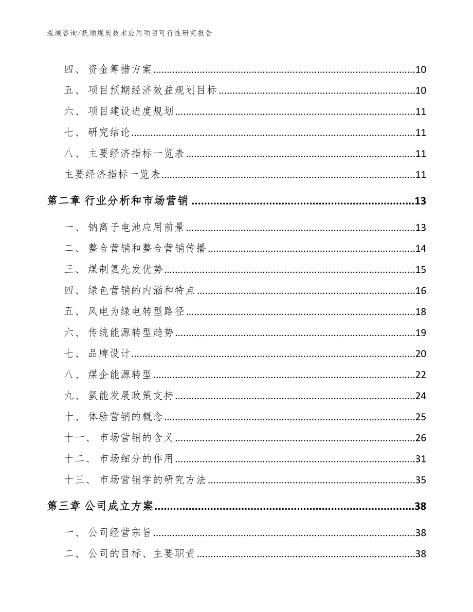 抚顺煤炭技术应用项目可行性研究报告_范文参考_第4页