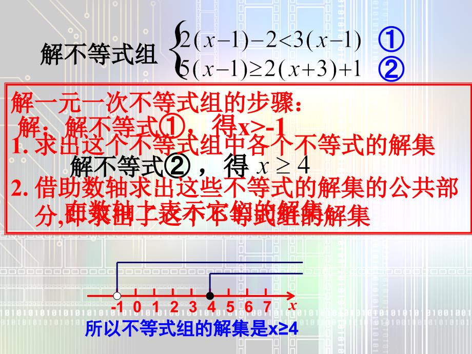 新课标人教版初中数学七年级下册第九章《9.3一元一次不等式组(二)》精品课件_第3页