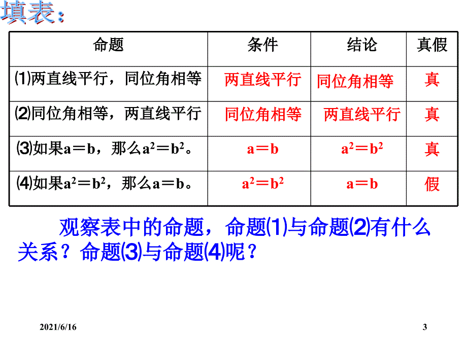 2.5逆命题和逆定理_第3页