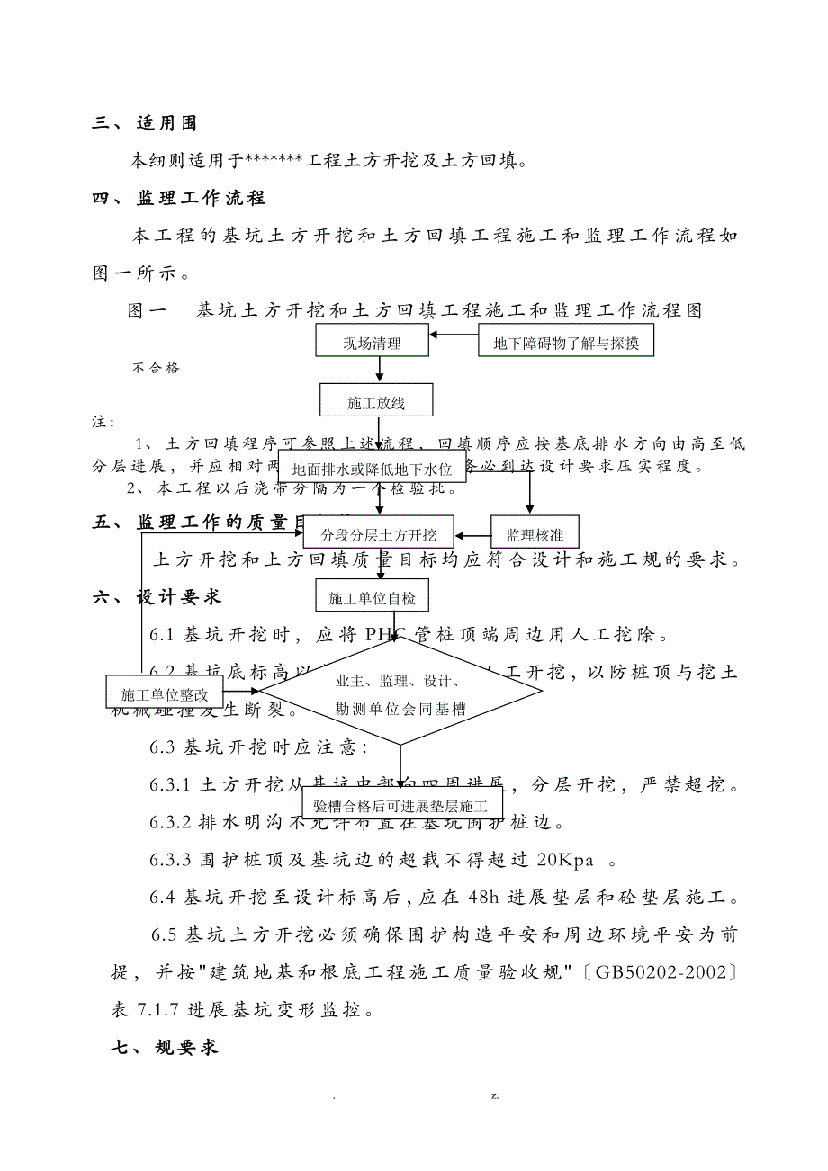 土方开挖及回填工程施工监理实施细则_第4页