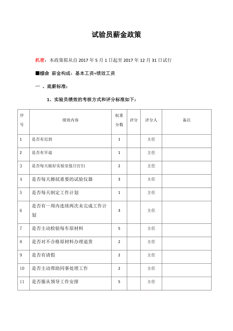 混凝土公司绩效方案_第1页