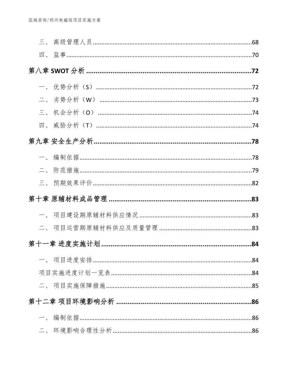 郑州电磁线项目实施方案（范文模板）_第5页