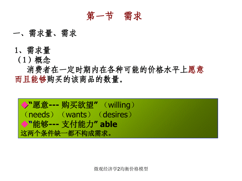 微观经济学2均衡价格模型课件_第2页