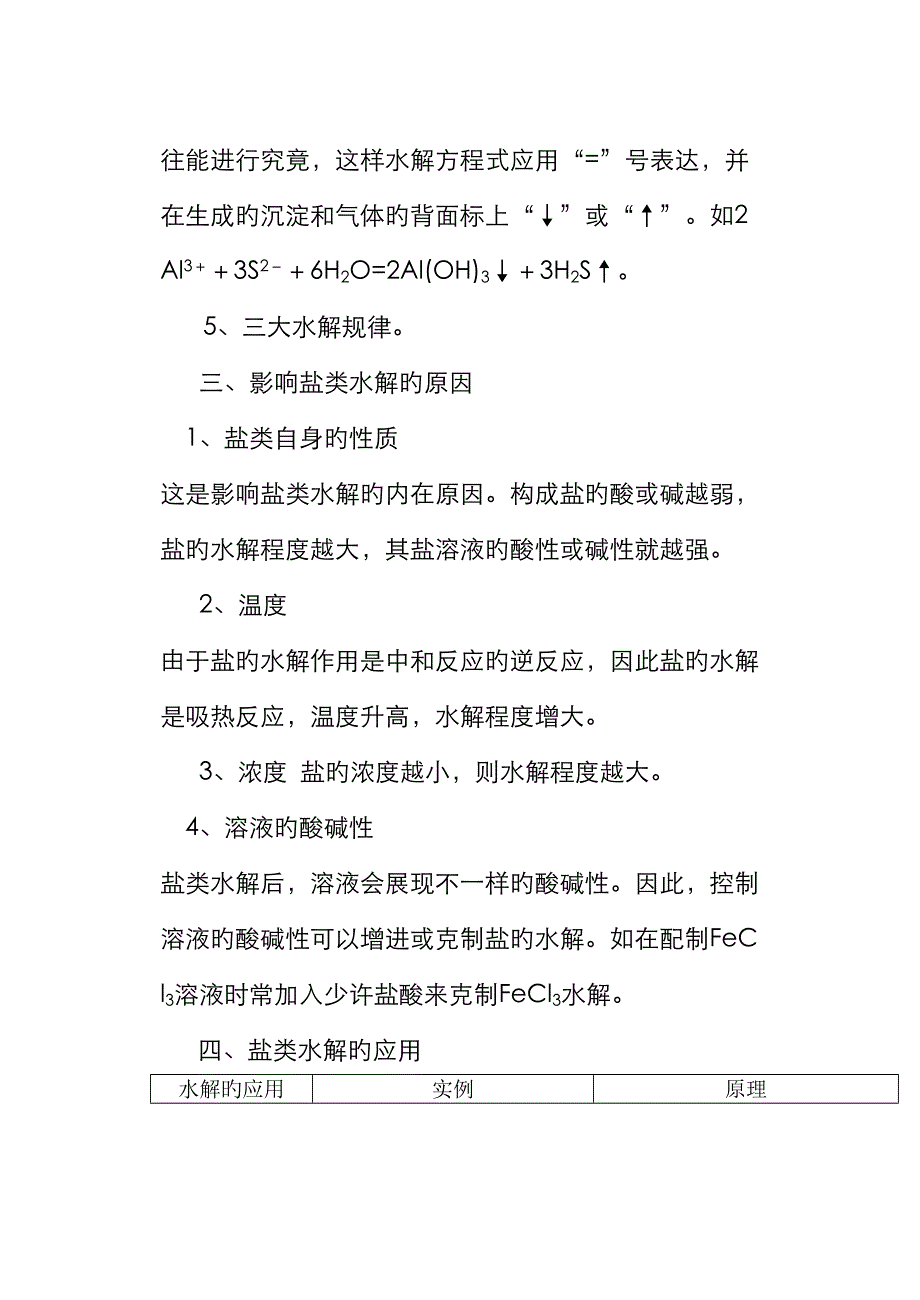 2022年高中化学水解知识点总结及习题有答案.docx_第3页