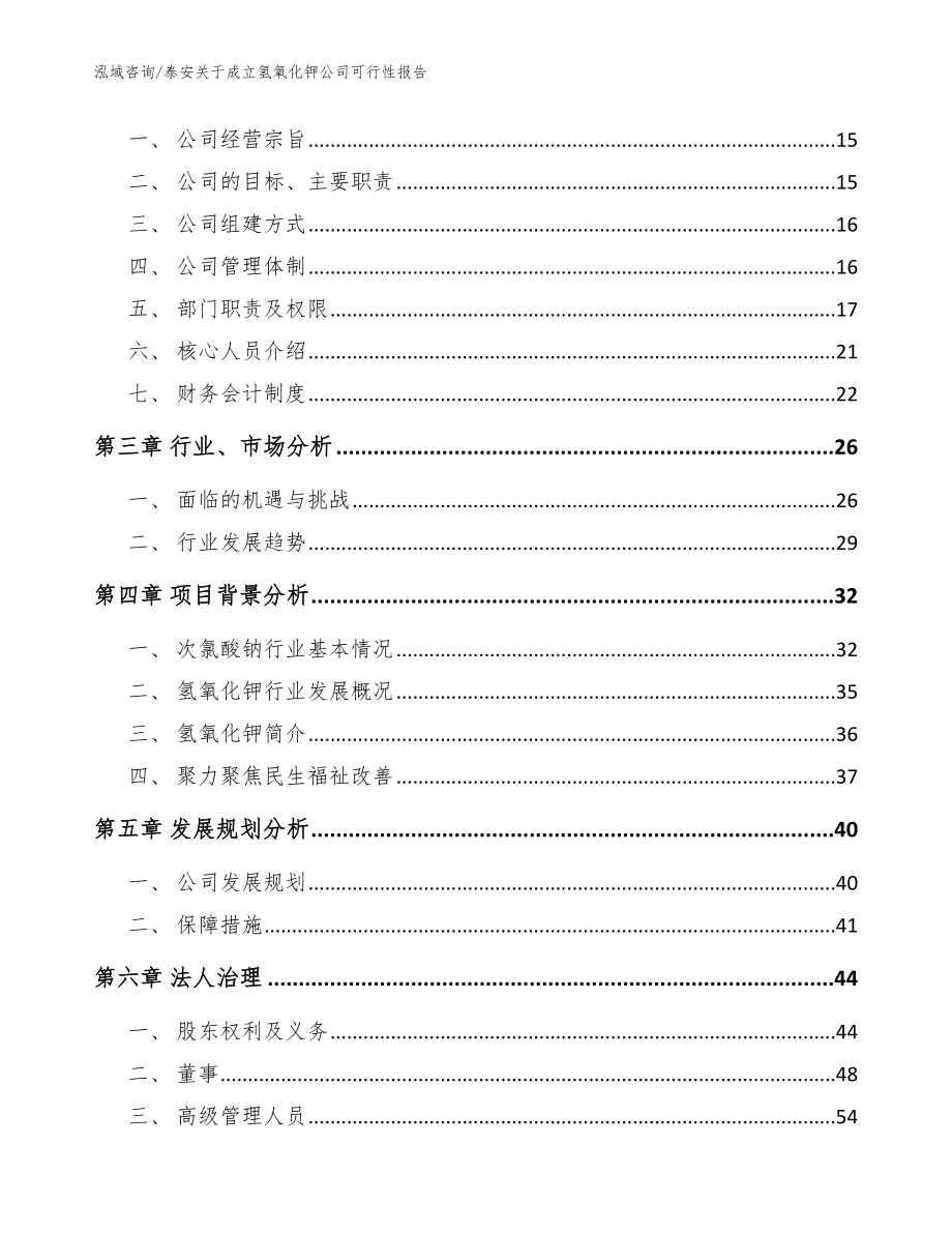 泰安关于成立氢氧化钾公司可行性报告（参考模板）_第4页