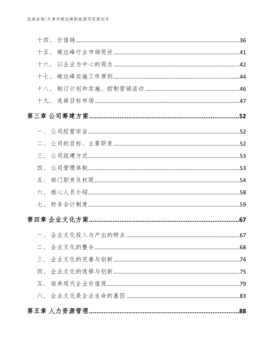 天津市碳达峰新能源项目策划书_模板范文_第3页