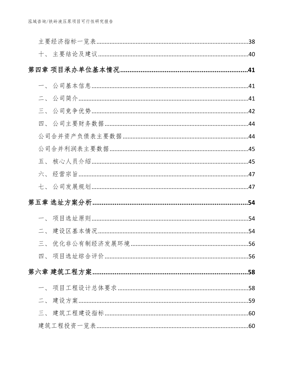 铁岭液压泵项目可行性研究报告【范文参考】_第2页