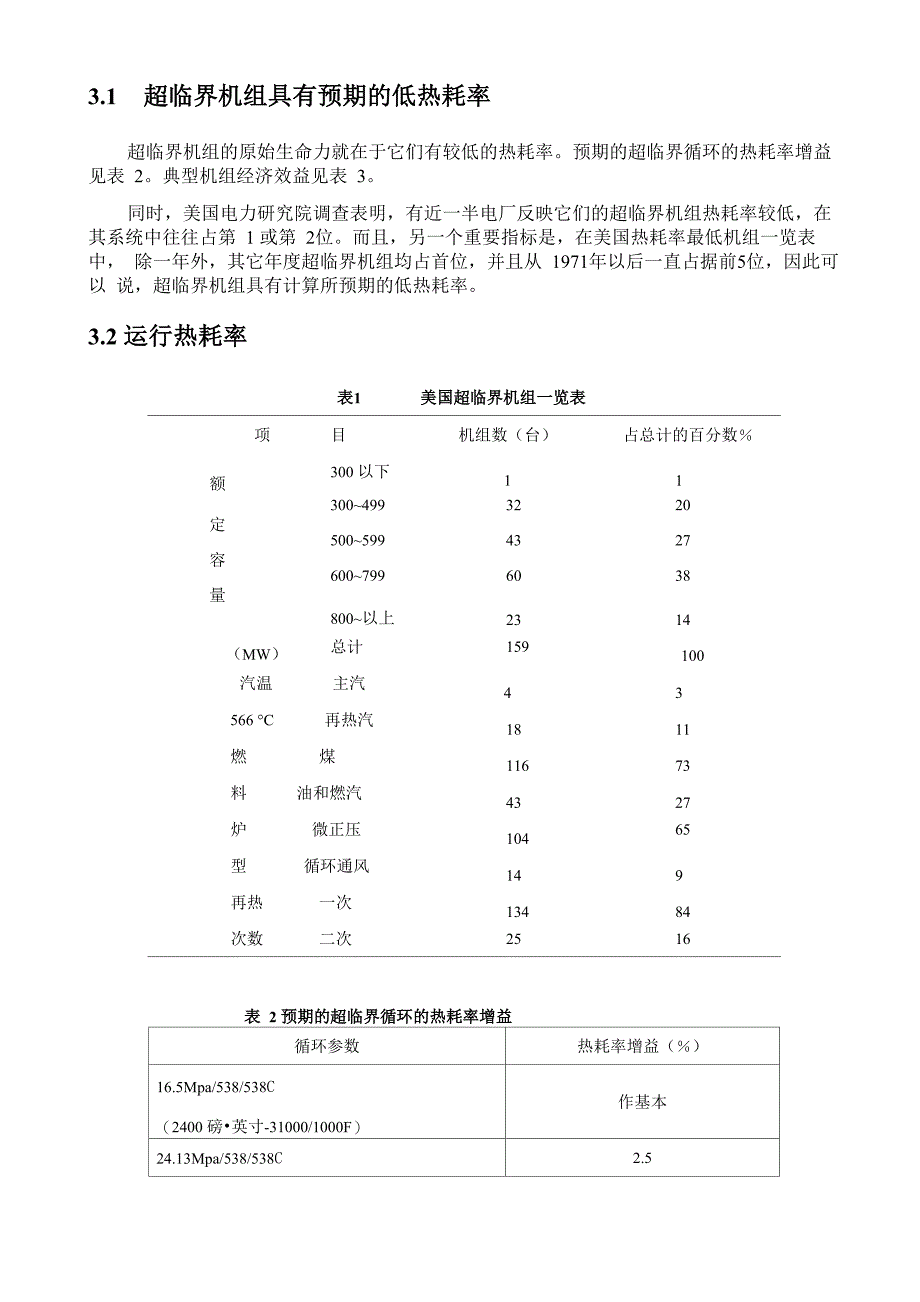 超临界机组和亚临界机组的分析比较资料_第2页