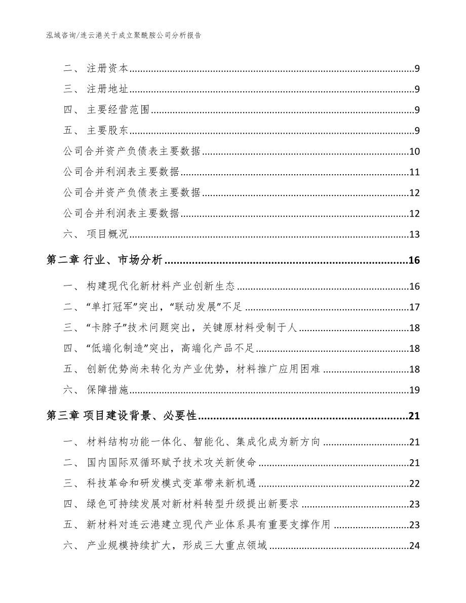 连云港关于成立聚酰胺公司分析报告【模板】_第4页
