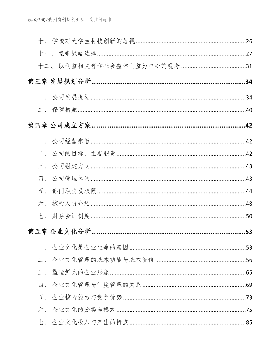 贵州省创新创业项目商业计划书（范文模板）_第2页