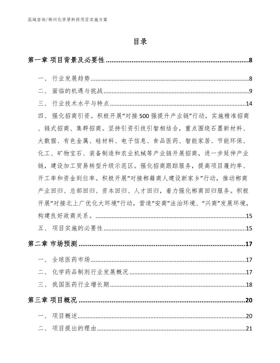郴州化学原料药项目实施方案_第2页
