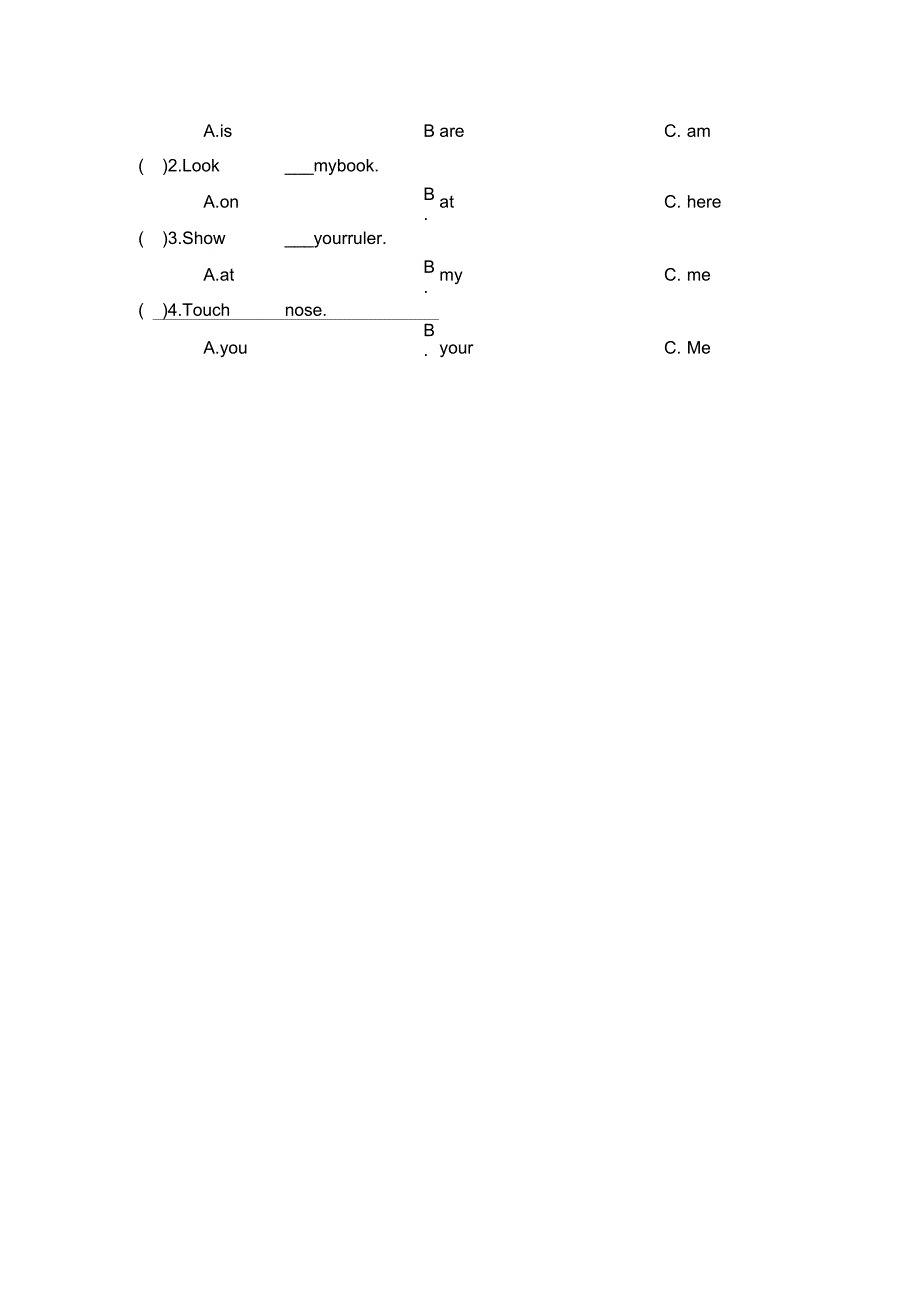 精通版三年级英语上册Lesson13课时训练_第2页