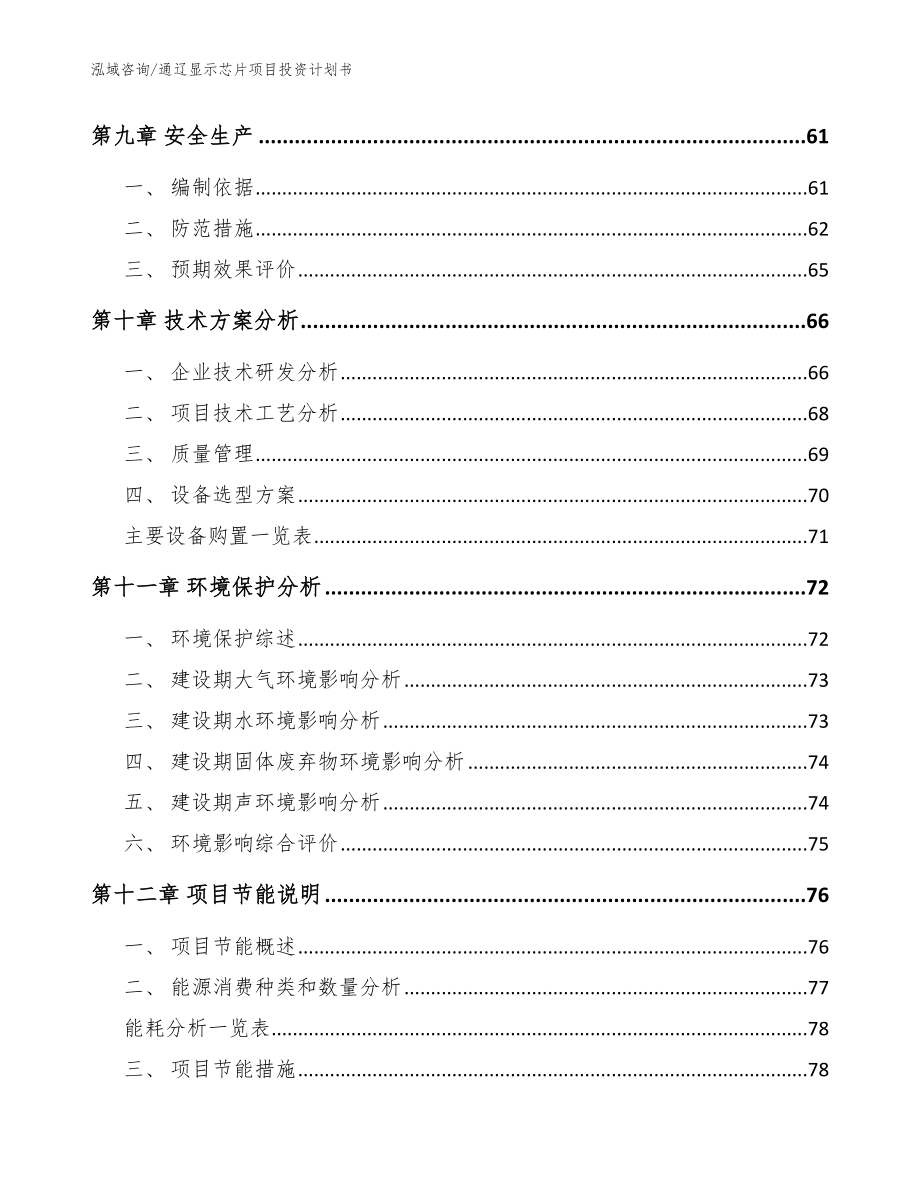 通辽显示芯片项目投资计划书（模板范本）_第3页