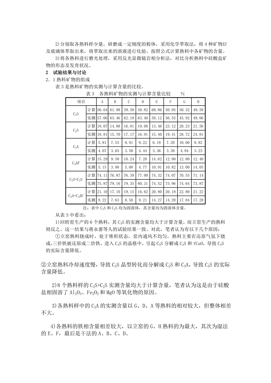 水泥熟料矿物组成及矿物形态对水泥强度的影响_第2页