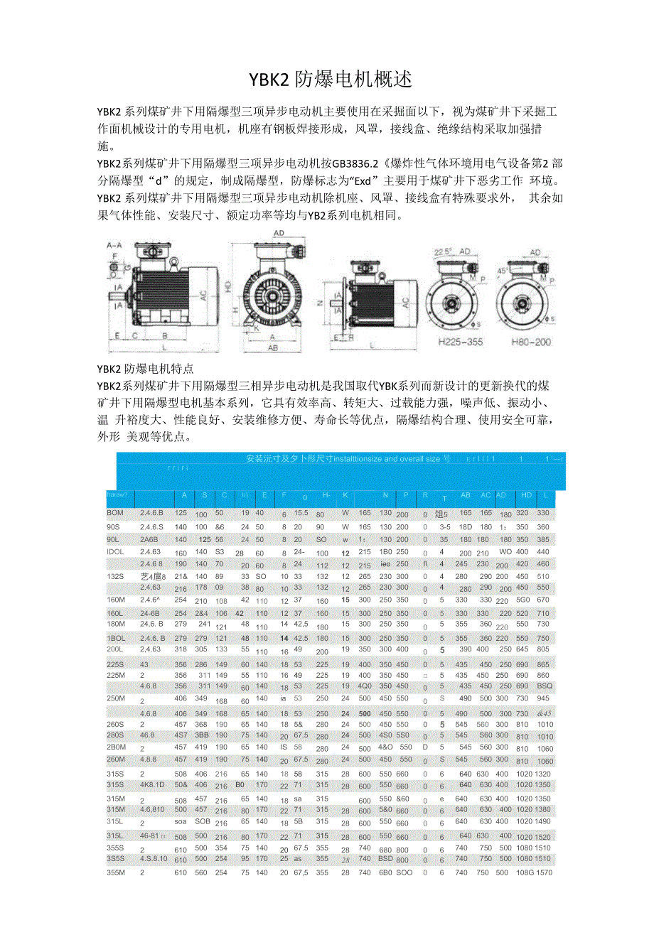 YB2防爆电机性能简介_第1页