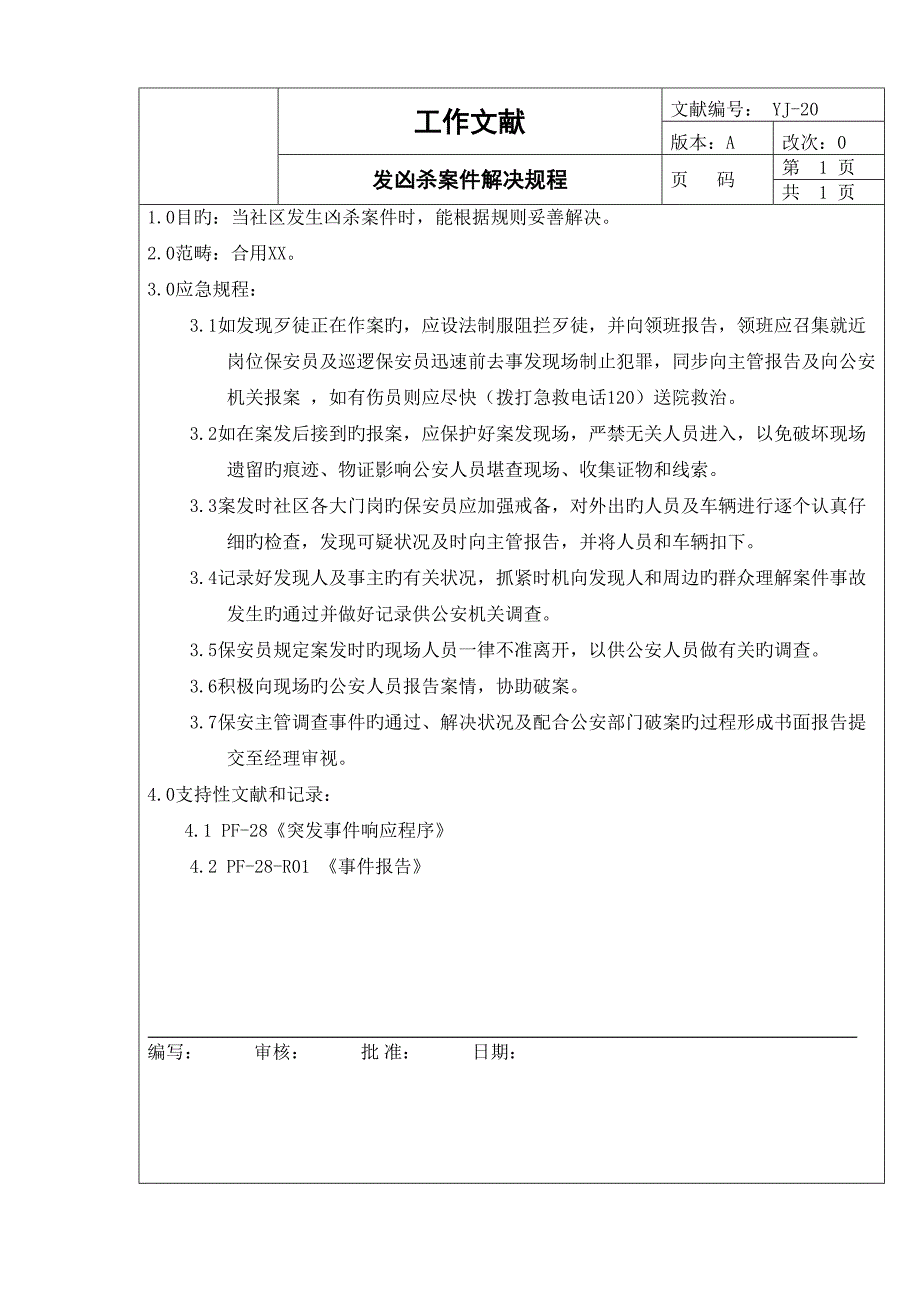 发凶杀案件的处理规程_第1页