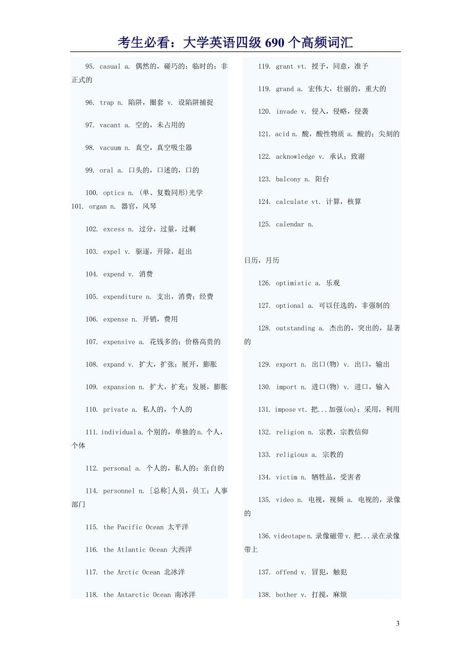 大学英语四级690个高频词汇 (2).doc_第3页