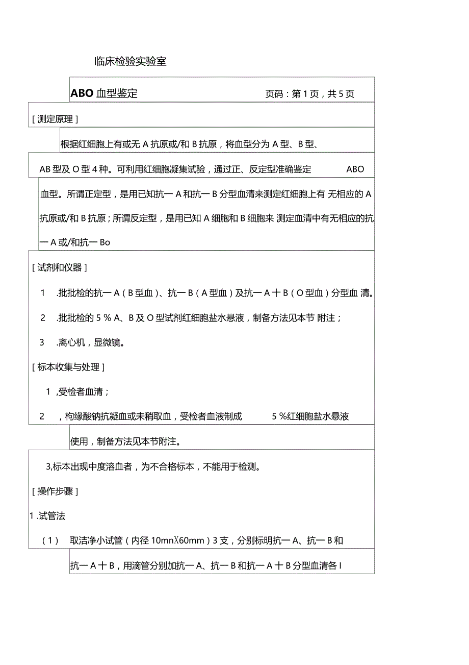 临床检验AB血型鉴定_第1页