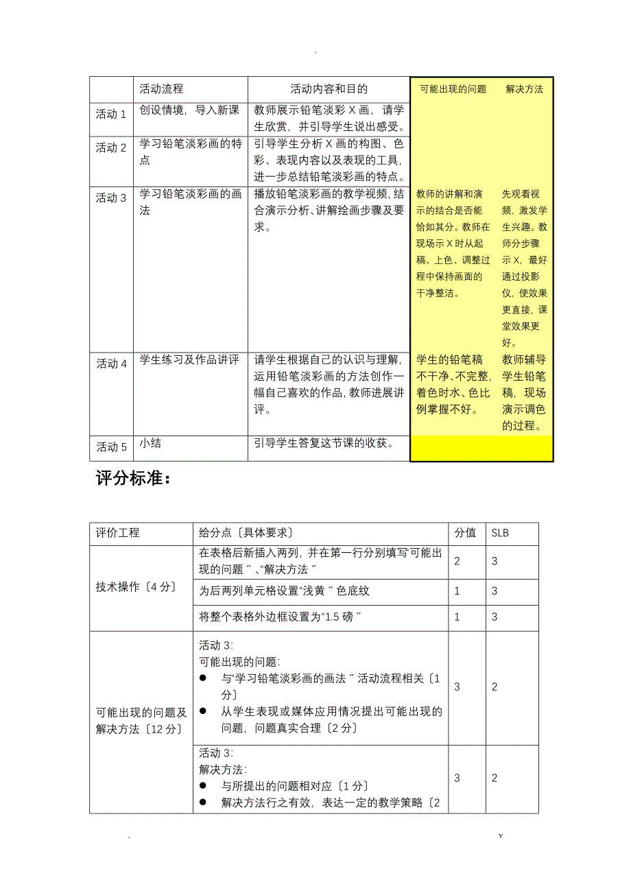 教学环节设计及教学活动设计_第4页