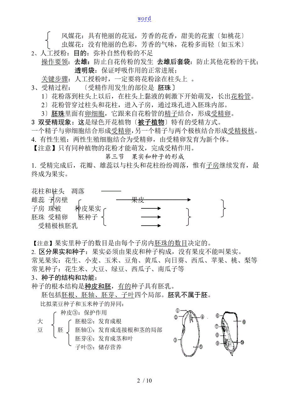 济南版生物八年级上册复习提纲_第2页