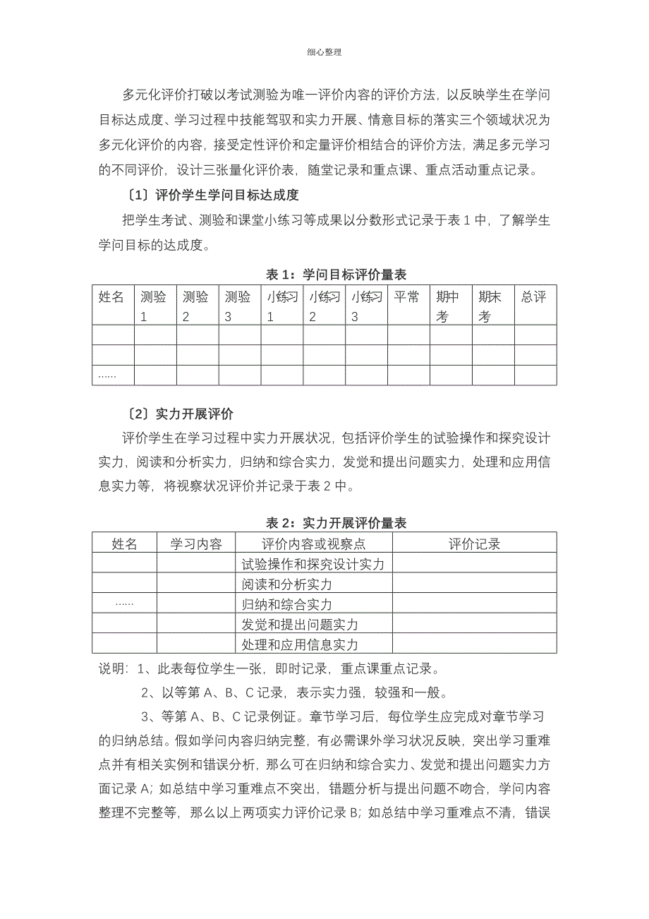 多元化评价方案和案例 (2)_第1页