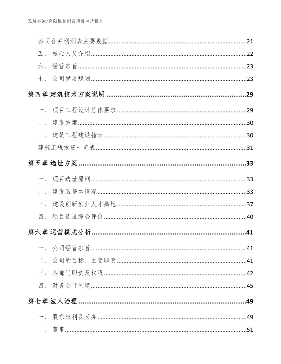 襄阳橡胶制品项目申请报告_范文参考_第2页