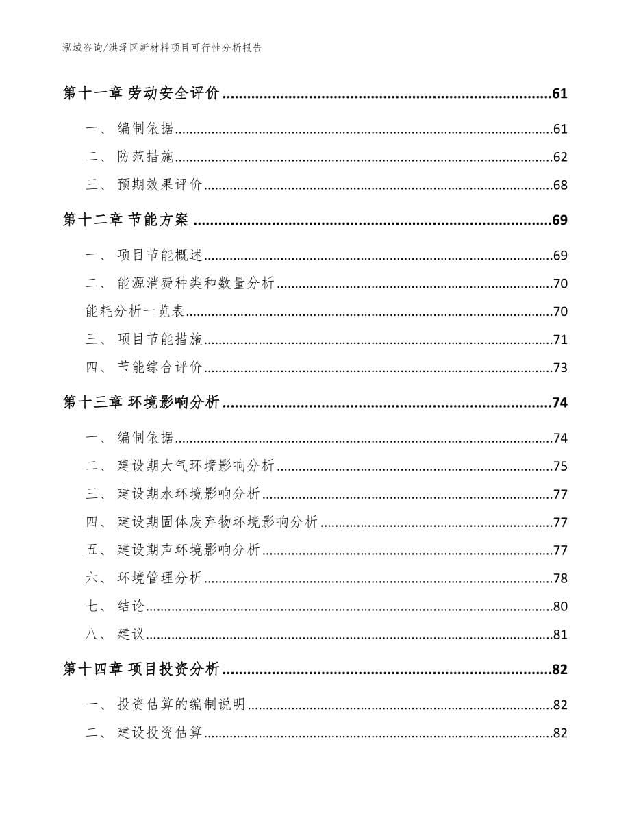 洪泽区新材料项目可行性分析报告模板范本_第5页